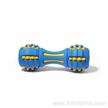 Natural Rubber Dog Chew pet puppy toys dumbbell